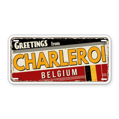Greetings from Charleroi Belgium Sticker
