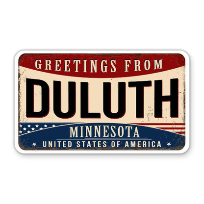 Greetings From Duluth Minnesota Sticker