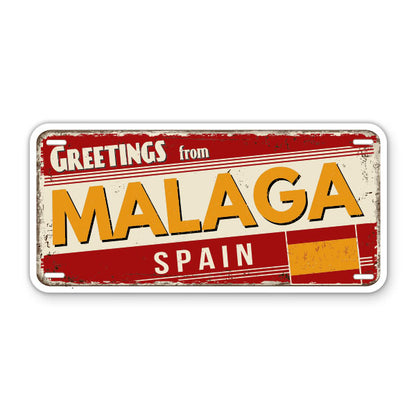 Greetings from Malaga Spain Sticker