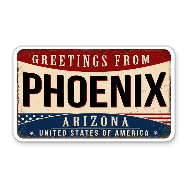 Greetings From Phoenix Arizona Sticker