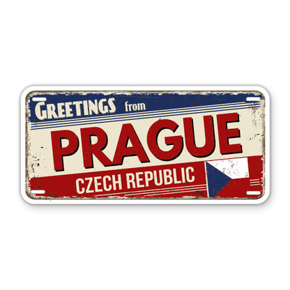 Greetings from Prague Czech Republic Sticker