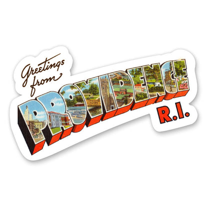 Greetings from Providence Rhode Island Sticker