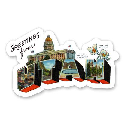 Greetings from Utah Sticker