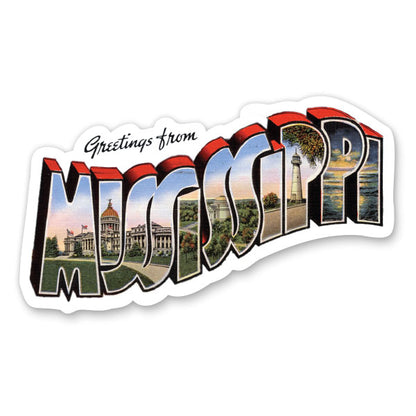 Greetings from Mississippi Sticker