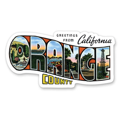 Greetings from Orange County California Sticker