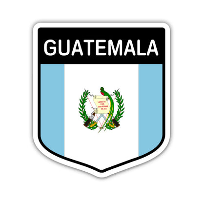 Guatemala Flag Shield Sticker