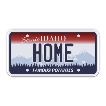 Home Idaho License Plate Style Sticker