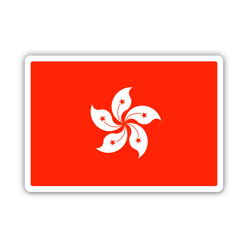 Hong Kong Flag  Sticker