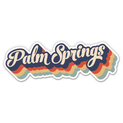 Palm Springs Retro Sticker