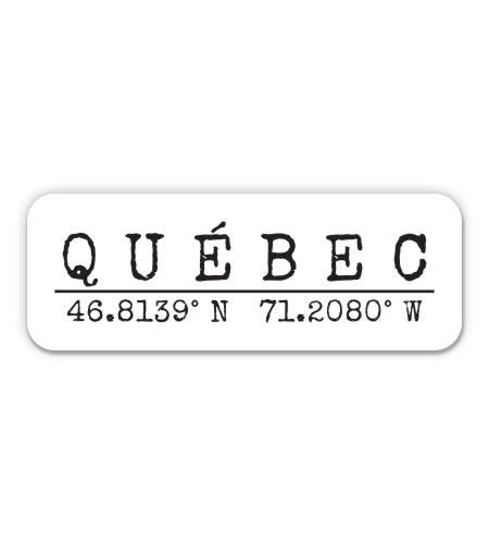 Quebec Canada Sticker
