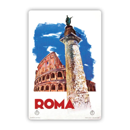 Roma Italia Vintage Travel Sticker
