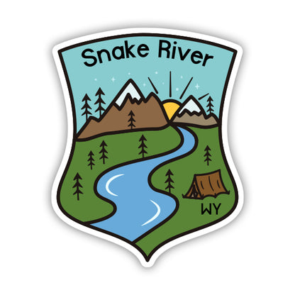 Snake River Kayak Rafting Sticker