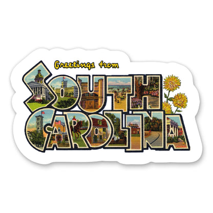 Greetings from South Carolina Sticker
