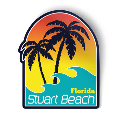 Stuart Beach Florida Sticker