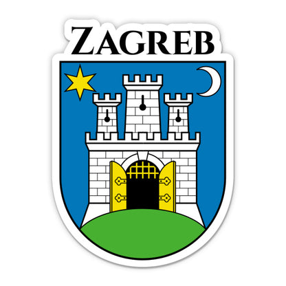 Zagreb Croatia Sticker