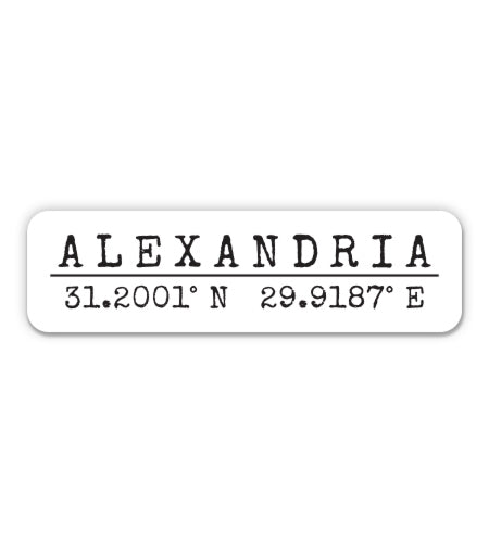 Alexandria Egypt Sticker
