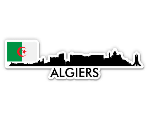 Algiers Algeria Skyline  Sticker