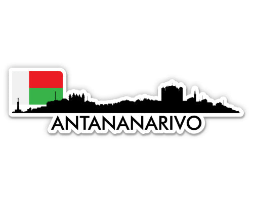 Antananarivo Madagascar Skyline  Sticker