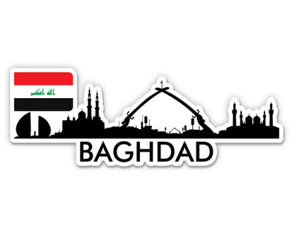 Baghdad Iraq Skyline  Sticker