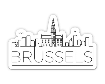 Brussels Belgium Sticker