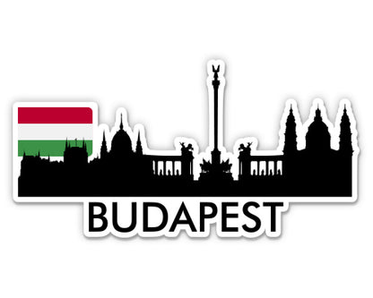 Budapest Hungary Skyline  Sticker