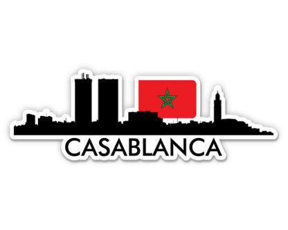 Casablanca Morocco Skyline  Sticker