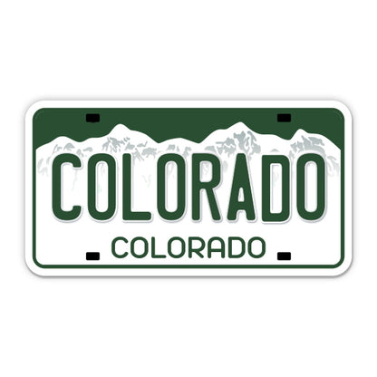 Colorado License Plate Style Sticker