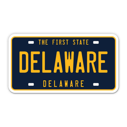Delaware License Plate Style Sticker