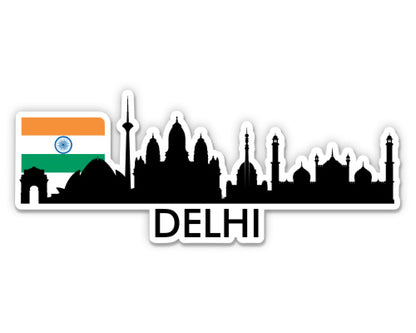 Delhi India Skyline  Sticker