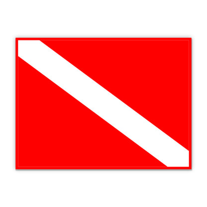 Scuba Diving Flag Dive Diver Sticker