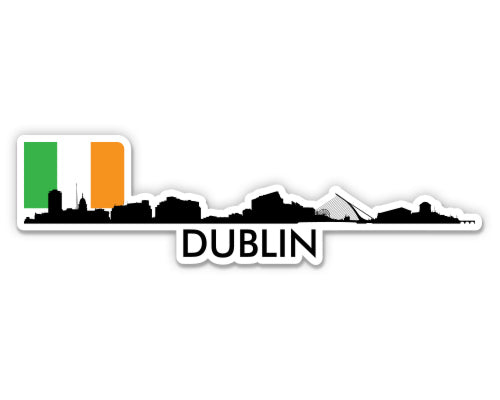Dublin Ireland Skyline  Sticker