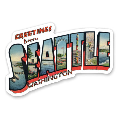 Greetings from Seattle Washington Sticker