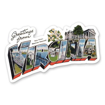 Greetings from Virginia Sticker