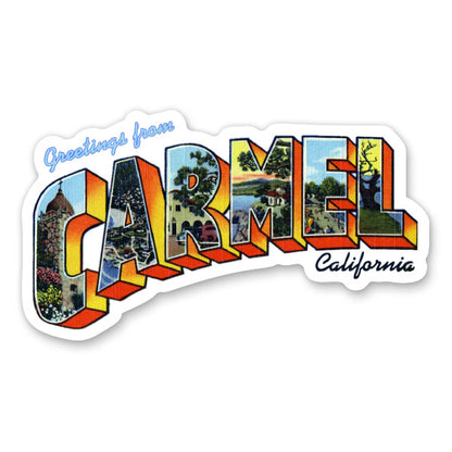 Greetings from Carmel California Sticker