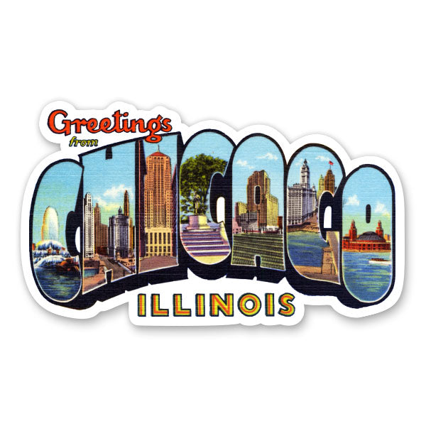 Greetings from Chicago Illinois Sticker