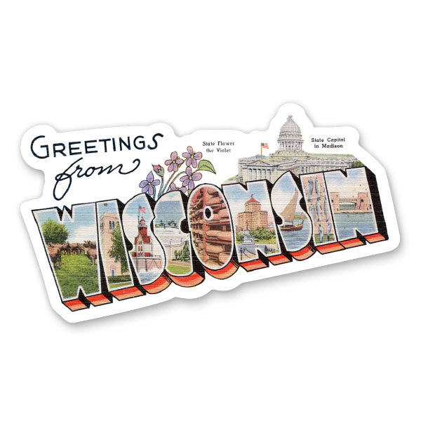 Greetings from Wisconsin Sticker