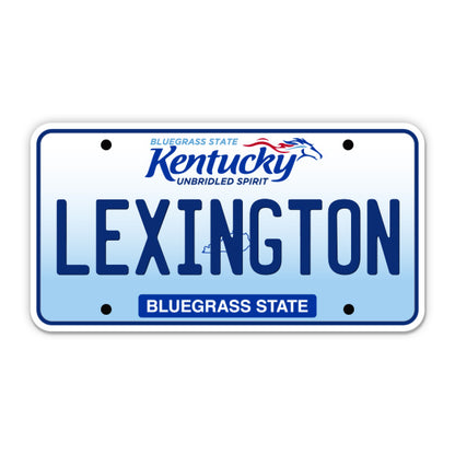 Lexington Kentucky License Plate Style Sticker