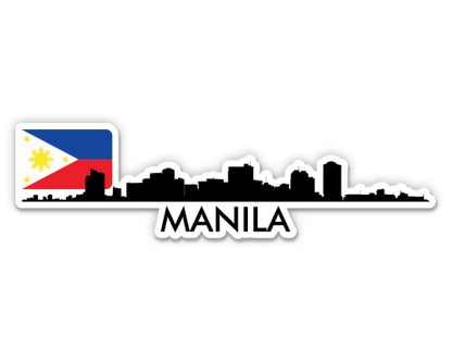 Manila Philippines Skyline  Sticker