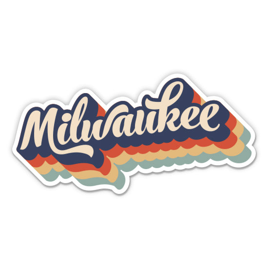 Milwaukee Wisconsin Retro Sticker