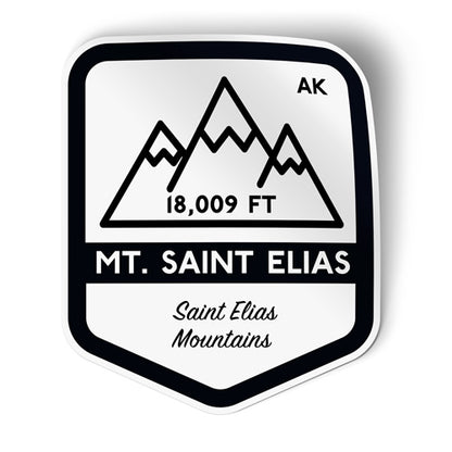 Mount Saint Elias Alaska Sticker
