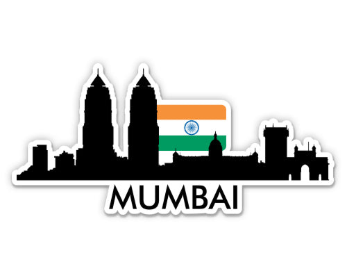Mumbai India Skyline  Sticker