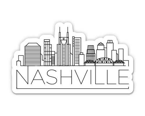 Nashville Tennessee City Skyline Sticker
