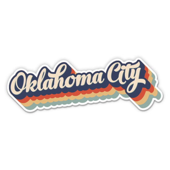 Oklahoma City Retro Sticker