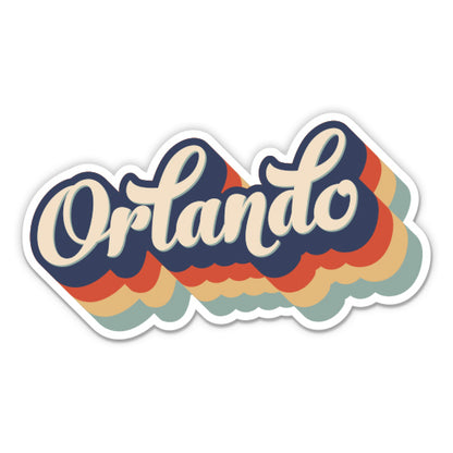 Orlando Florida Retro Sticker
