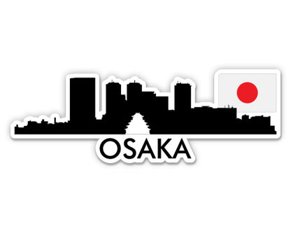 Osaka Japan Skyline  Sticker