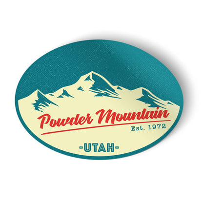Powder Mountain Utah Sticker