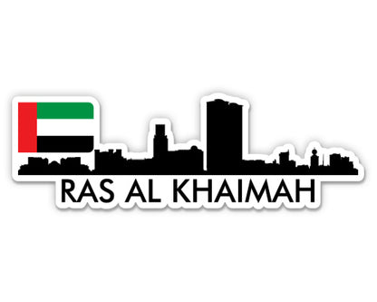 Ras Al Khaimah UAE United Arab Emirates Skyline  Sticker