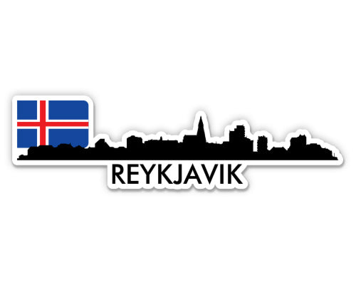 Reykjavik Iceland Skyline  Sticker