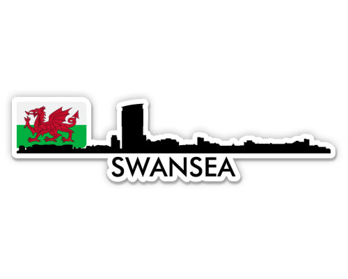 Swansea Wales Skyline  Sticker