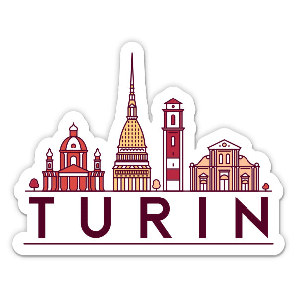 Turin Italy Sticker